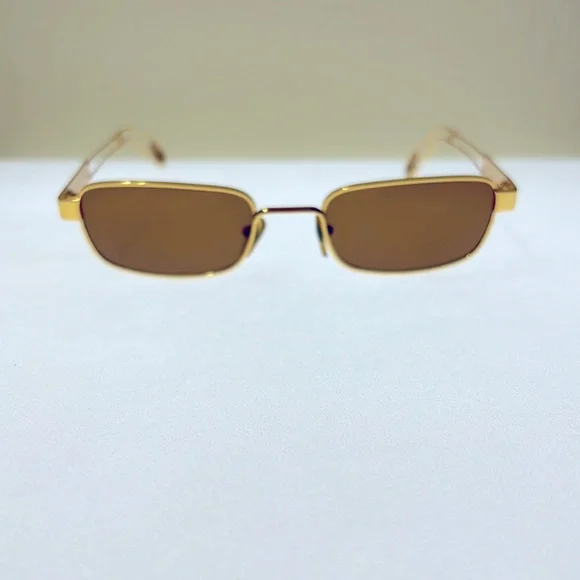 Moschino sunglasses, vintage gold 1990 limited edition. NEW VINTAGE MOSCHINO BY PERSOL M253 OVAL BLACK JEWELLED LADY  main image 4